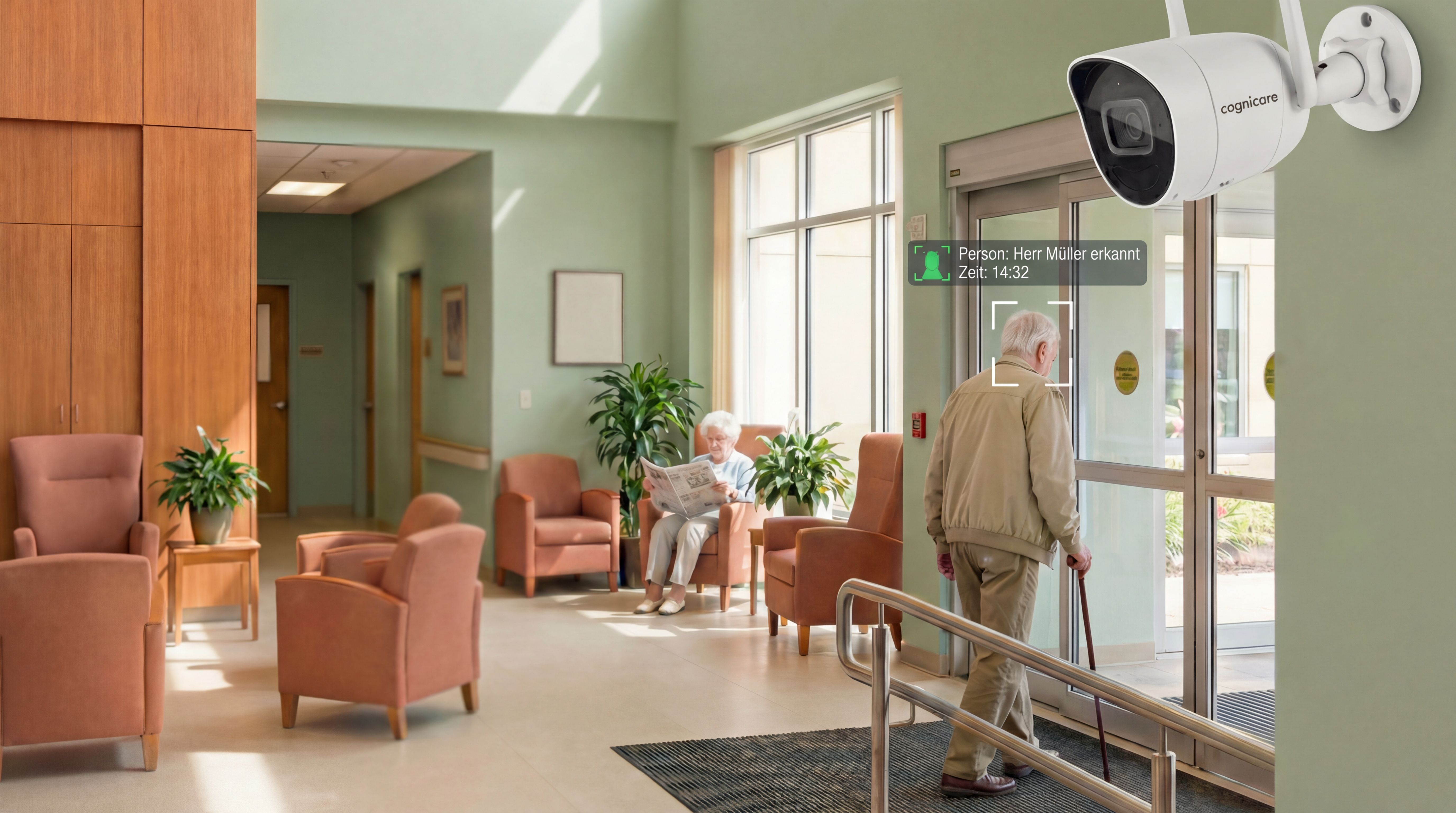 Cognicam im Einsatz in einem Pflegeumfeld